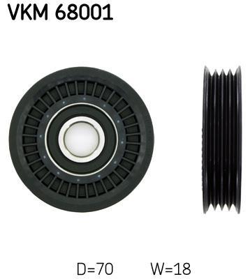 Galet enrouleur de courroie d'accessoire SKF ref. VKM 68001